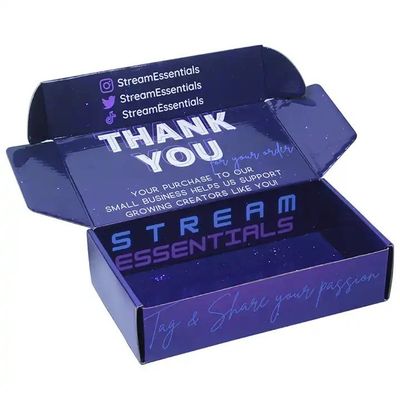 Cajas de envío de correo biodegradables personalizadas para velas billeteras marcos fotográficos ecológicos impermeables Impresos con logotipo en superficie mate