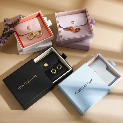 Cajas de joyería de lujo embalaje Logotipo personalizado Cajas de regalo de joyas personalizadas Cajas de embalaje de joyas elegantes y de alta gama para mujeres