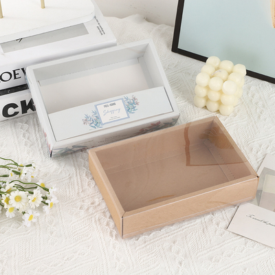 Caja de regalo personalizada de ropa personalizada de alta calidad para calcetines, ropa interior, accesorios, embalaje, diseño de manga con ventana