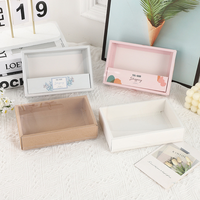 Caja de regalo personalizada de ropa personalizada de alta calidad para calcetines, ropa interior, accesorios, embalaje, diseño de manga con ventana