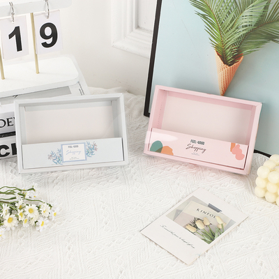 Caja de regalo personalizada de ropa personalizada de alta calidad para calcetines, ropa interior, accesorios, embalaje, diseño de manga con ventana