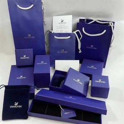 Venta al por mayor Logotipo personalizado Bolsas de papel de joyería y bolsas de papel de marca Embalaje de regalo de lujo gama completa de cajas de papel para el embalaje