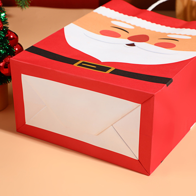 Bolsas de regalo para niños de Navidad Papel reciclado Santa Muñeco de nieve X Favoritos de la fiesta de Navidad Bolsas de regalo de Navidad