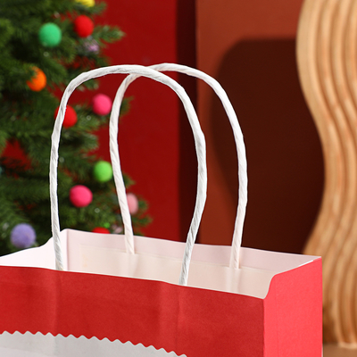 Bolsas de regalo para niños de Navidad Papel reciclado Santa Muñeco de nieve X Favoritos de la fiesta de Navidad Bolsas de regalo de Navidad