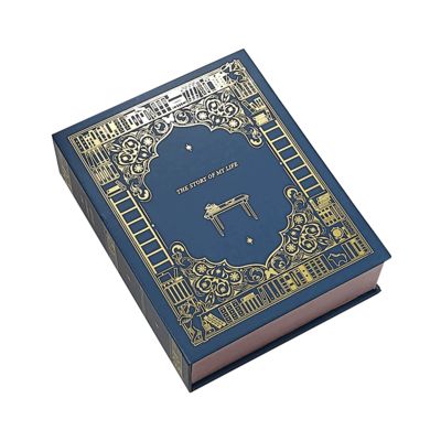 Impresión personalizada de lujo en forma de libro caja de regalo embalaje para velas de marca Premium Solución de regalo de bodas y vacaciones