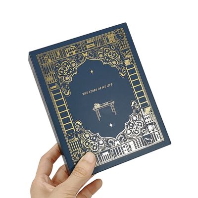 Impresión personalizada de lujo en forma de libro caja de regalo embalaje para velas de marca Premium Solución de regalo de bodas y vacaciones