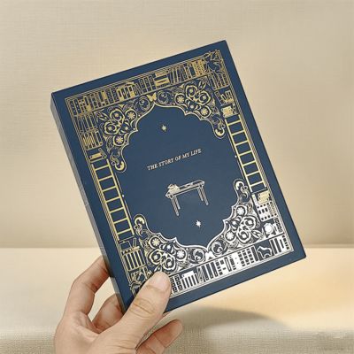 Impresión personalizada de lujo en forma de libro caja de regalo embalaje para velas de marca Premium Solución de regalo de bodas y vacaciones