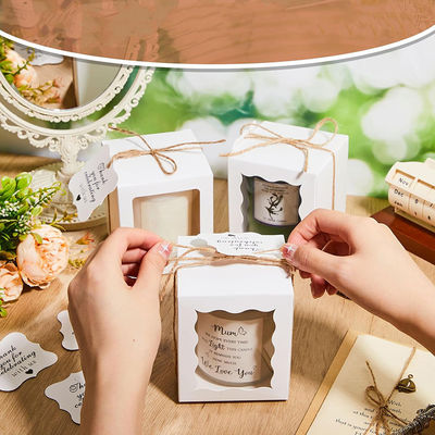 Caja de regalo de velas de lujo elegante personalizada Caja de embalaje de velas impresas para velas de gama alta