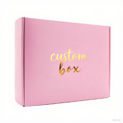 Bolsa de Papel Corrugado Reciclable Caja de Correos Cosméticos Ecommerce Plegable Cajas de Envío para Parfums pestañas Mat Lamination