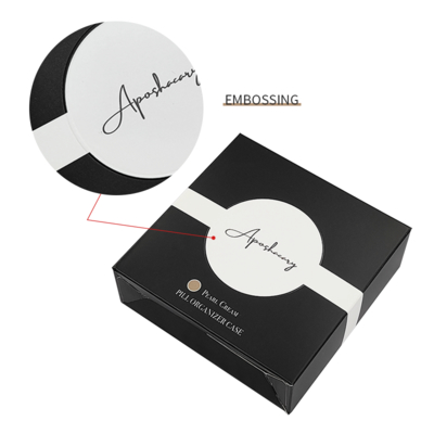 Logotipo ecológico personalizado Embalaje de caja reciclable para maquillaje, brillo labial y aceite de esmalte de uñas