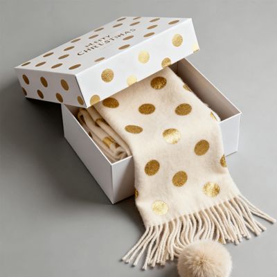 Cajas de regalo de Navidad de lujo personalizadas Cartón rígido mate para embalaje Bufanda vestido ropa interior camisa Materiales asépticos reciclados