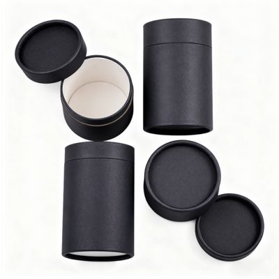 Tubo de papel cilíndrico personalizado para cepillo de dientes, aceite esencial, vela, café, té, embalaje, materiales de papel artesanal y cartón