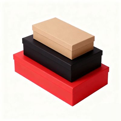 Juego de cajas de regalo planas de lujo personalizadas con tapa naranja y base con bolsa de papel. Características: Laminación mate, estampado en relieve, impresión con lámina dorada.