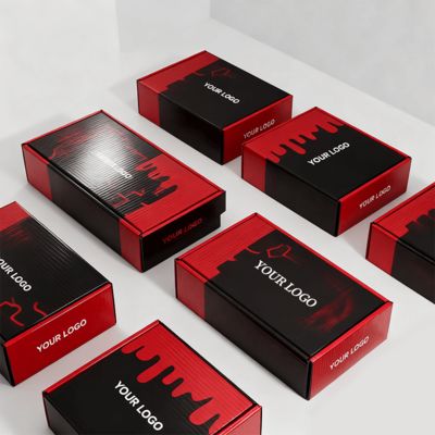 Cajas de zapatos de lujo personalizadas para mujer con logotipo, embalaje postal ecológico de cartón corrugado para zapatos o ropa