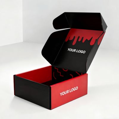 Cajas de zapatos de lujo personalizadas para mujer con logotipo, embalaje postal ecológico de cartón corrugado para zapatos o ropa