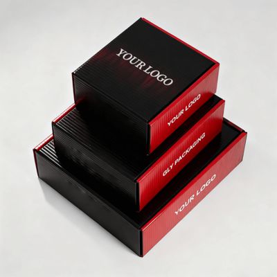 Cajas de zapatos de lujo personalizadas para mujer con logotipo, embalaje postal ecológico de cartón corrugado para zapatos o ropa