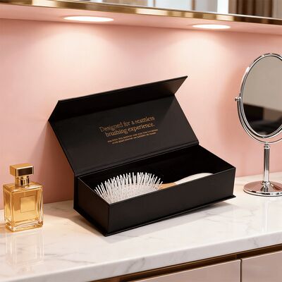 Presentación personalizada Caja de regalo magnética con embalaje de cierre magnético Necesidades diarias para el cepillo de peine