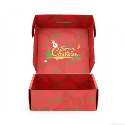 Custom Printed Shipping Box  Christmas Boxes Gift for Clothing Electronic Gift Present Packaging
