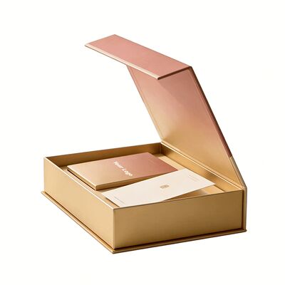 Caja de regalo magnética con logotipo personalizado Cajas de embalaje rígidas y plegables reciclables para cosméticos con manual de instrucciones