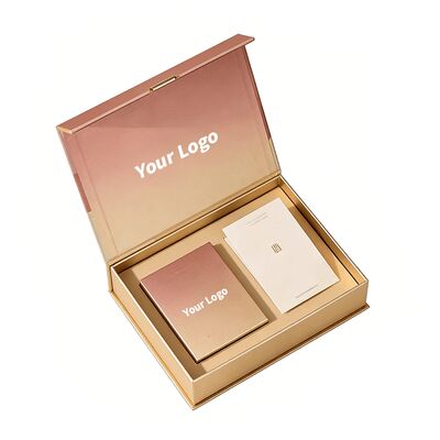 Caja de regalo magnética con logotipo personalizado Cajas de embalaje rígidas y plegables reciclables para cosméticos con manual de instrucciones