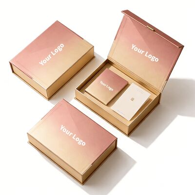 Caja de regalo magnética con logotipo personalizado Cajas de embalaje rígidas y plegables reciclables para cosméticos con manual de instrucciones