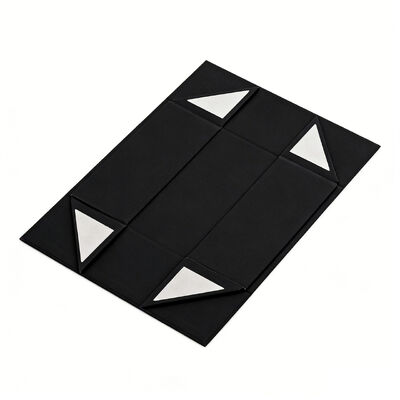 Venta al por mayor de embalaje magnético ecológico cajas de regalo manija personalizada esponja de cartón negro laminado para tarjetas deportivas