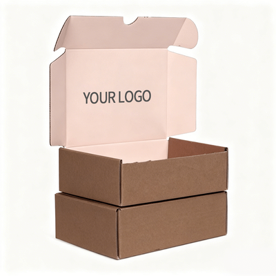 Caja de envío con logotipo personalizado Caja de embalaje de envío corrugado para productos de comercio electrónico