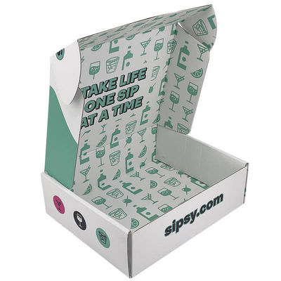 Caja de correo de papel cosmético de cartón corrugado ecológico para el envío