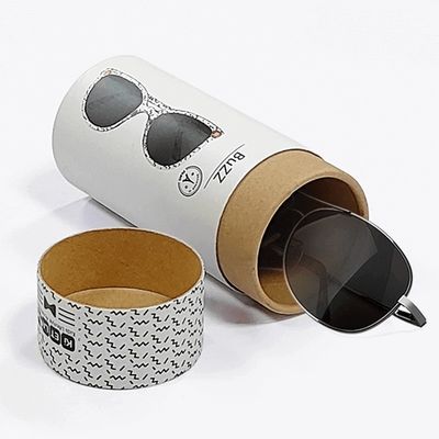 Caja de embalaje de tubos laminados brillantes para gafas lujosas Gafas de sol