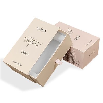 Sombras de ojos 50ml 1.69oz Personalizar Cabello Barba Perfume Aceite esencial Vial Cajas de embalaje Botella de vidrio de goteo Caja rígida