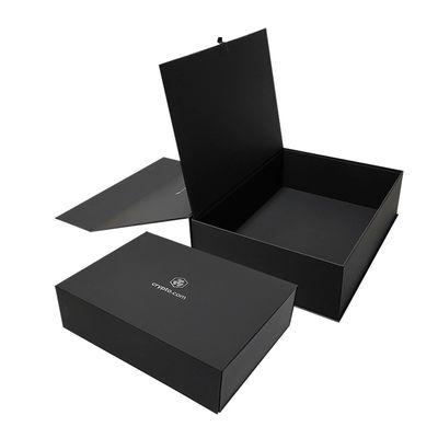 Embalaje de caja plegable rígida de cartón de regalo magnético plegable rígida