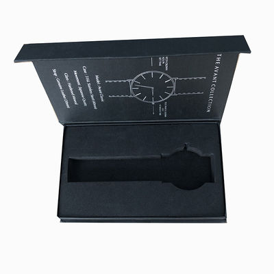 Logotipo personalizado CMYK Libro de lujo en forma de caja de reloj magnético para solución de embalaje de relojes