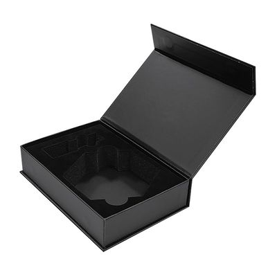 Logotipo personalizado Luxury Matte Packaging Flip Top Cardboard Caja de regalo de papel con cierre magnético
