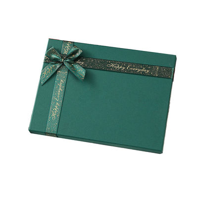 Caja de regalo de Navidad personalizada Gran tapa Caja de fondo Embalaje Arco cinta de fiesta de lujo única fiesta de Navidad caja de regalo
