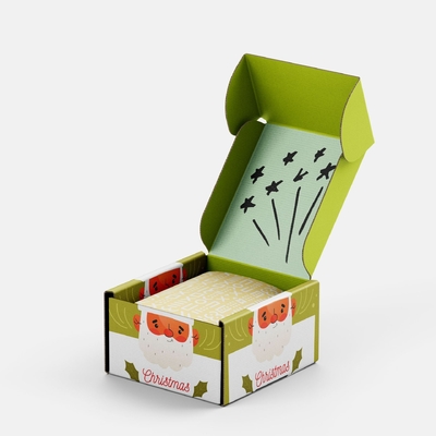 Cajas de envío personalizadas de lujo personalizadas, juego de cajas de regalo de Navidad para el cuidado de la piel para regalos navideños