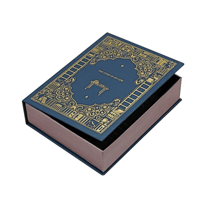 Impresión personalizada de lujo en forma de libro caja de regalo embalaje para velas de marca Premium Solución de regalo de bodas y vacaciones