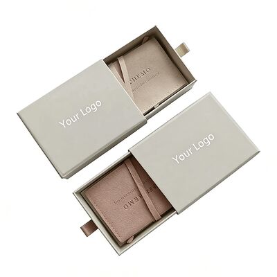 Papel revestido con papel de oro personalizado caja de embalaje de joyas cajón cajas de papel con inserción de espuma para collares pulseras brazaletes aretes pendientes