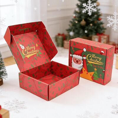 Caja de envío impresa personalizada Cajas de Navidad Regalo para ropa Regalo electrónico Embalaje de regalo